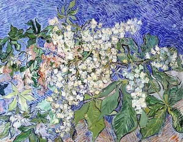 Blossoming Chestnut Branches Oil Painting - Vincent Van Gogh