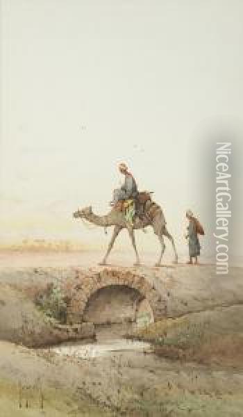 A Desert Rider Oil Painting - Spyridon Scarvelli