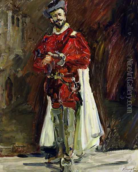 Francisco DAndrade 1856-1921 as Don Giovanni, 1912 Oil Painting - Max Slevogt