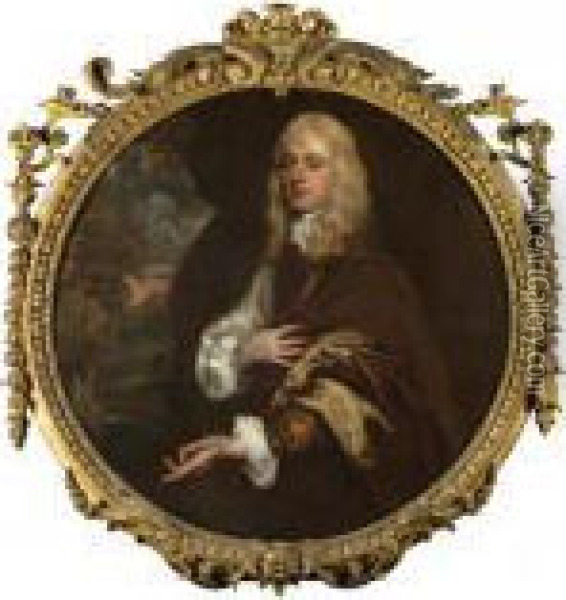 Portrait Of Charles Dormer, 2nd Earl Of Carnarvon Oil Painting - Sir Peter Lely