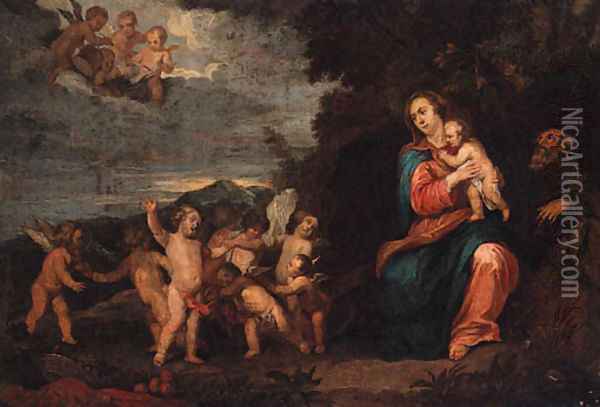 The Rest on the Flight into Egypt Oil Painting - Sir Peter Paul Rubens