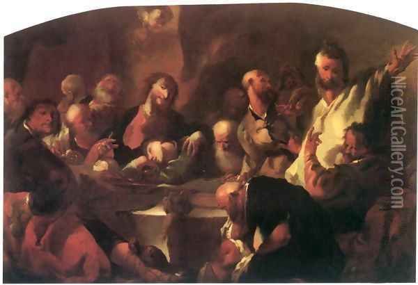 The Last Supper 1760 Oil Painting - Franz Anton Maulbertsch