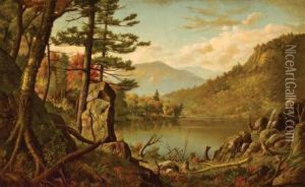 Adirondacks Oil Painting - Levi Wells Prentice
