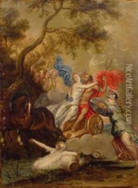 The Rape Of Proserpina Oil Painting - Erasmus II Quellin (Quellinus)