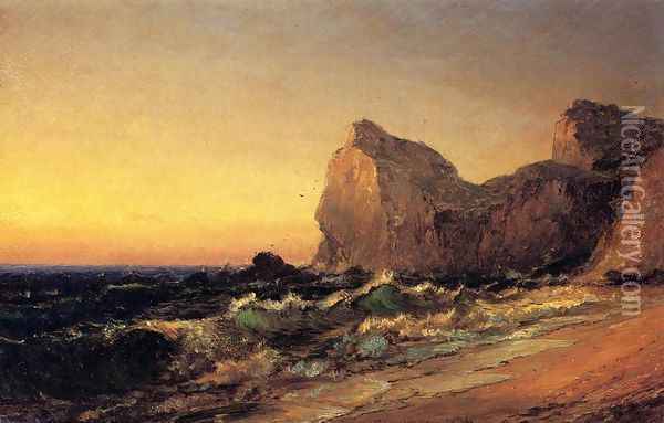 Coastal Scene Oil Painting - Jasper Francis Cropsey
