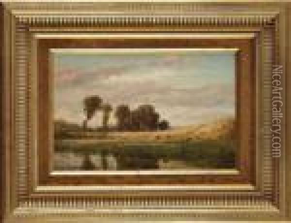 La Moisson Oil Painting - Emile Charles Lambinet