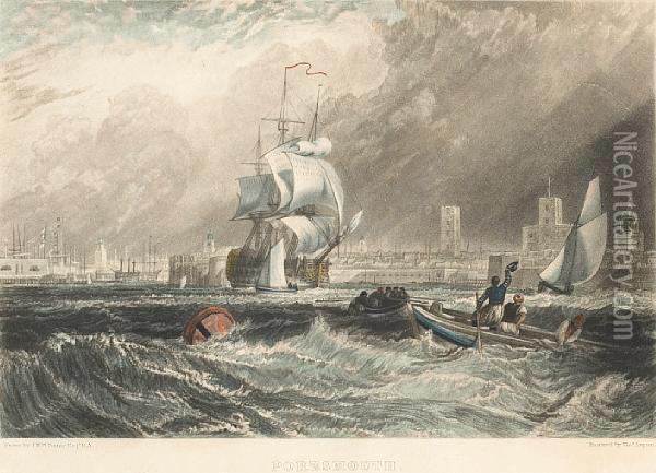 Portsmouth Oil Painting - William Eddowes Turner