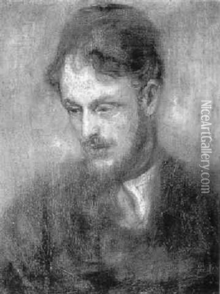 Portrait Of A Young Man Oil Painting - Arthur Ambrose McEvoy