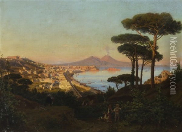 Napoli Oil Painting - Nicola Palizzi