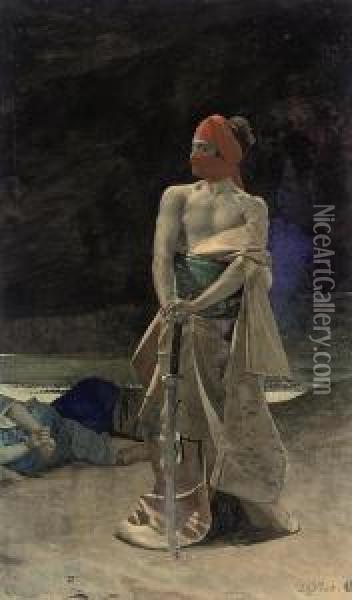 The Masked Assassin Oil Painting - Jehan Georges Vibert