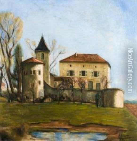 Le Chateau De Saint-bernard Oil Painting - Andre Utter