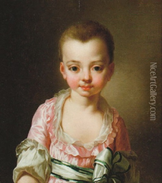 Portratt Av Greve D'arlincourt Som Barn Oil Painting - Alexander Roslin