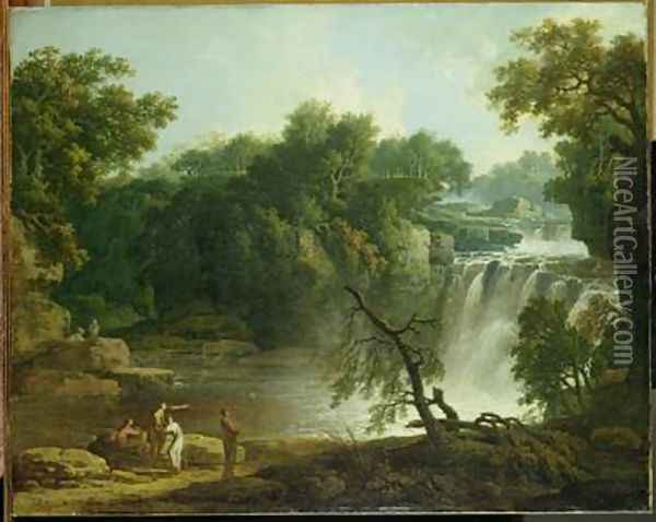 The Falls of Clyde 1771 Oil Painting - Jacob More
