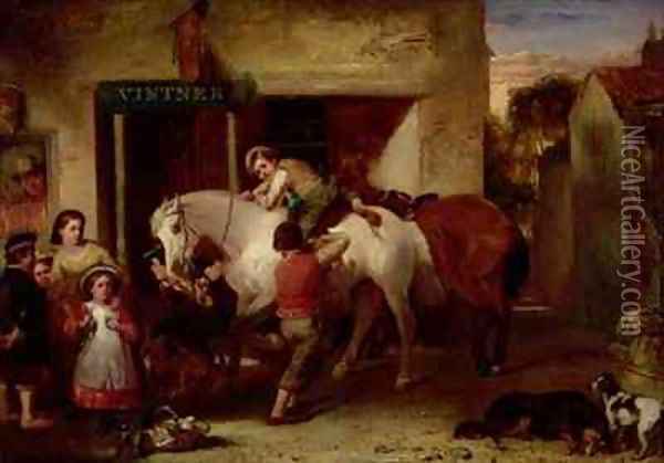 The Vintner Oil Painting - John Burr