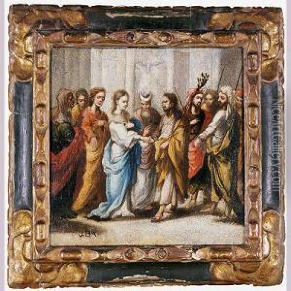 Desposorios De La Virgen Oil Painting - Juan De Valdes Leal