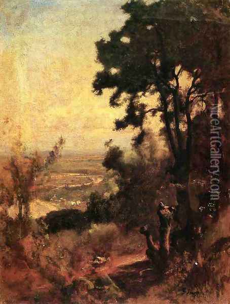 Valley Near Perugia Oil Painting - George Inness