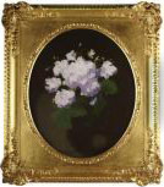 A Still Life Of Rhododendron Oil Painting - James Stuart Park