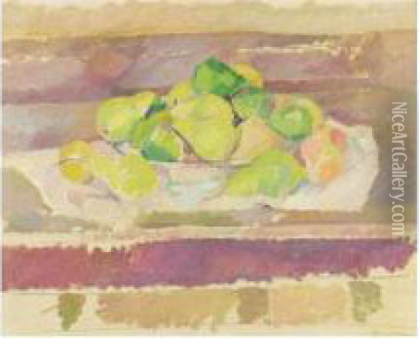 Still Life Of Pears Oil Painting - Patrick Henry Bruce
