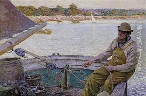 The fisherman's return, Gloucester Oil Painting - Edward Henry Potthast