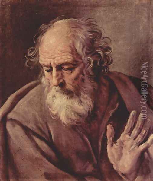 St. Joseph Oil Painting - Guido Reni