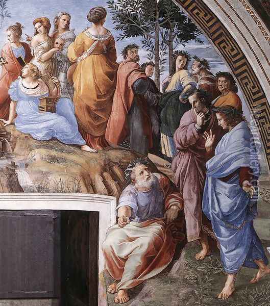 The Parnassus [detail: 9] Oil Painting - Raphael
