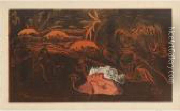 L'univers Est Cree Oil Painting - Paul Gauguin