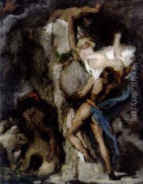Le Deluge Oil Painting - Anne-Louis Girodet de Roucy-Trioson