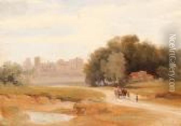 Avignon Oil Painting - Richard Parkes Bonington