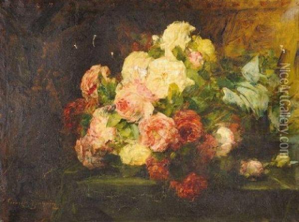 Roses Oil Painting - Georges Jeannin