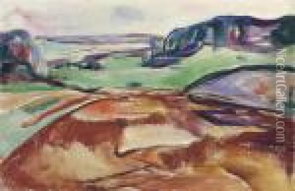Fra Ekely (from Ekely) Oil Painting - Edvard Munch
