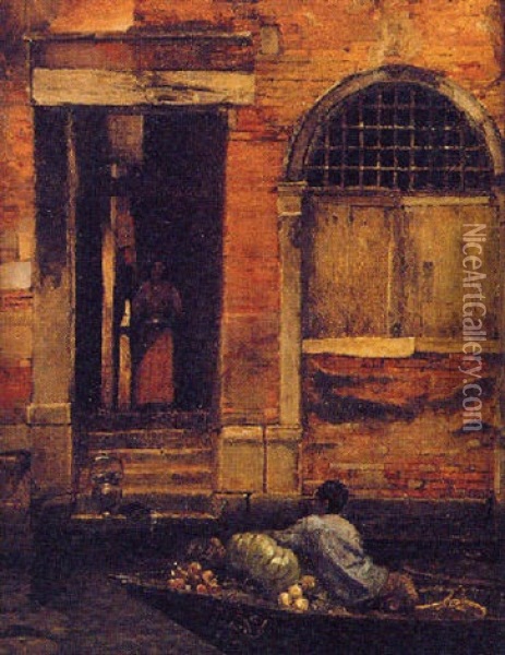 Venetian Doorway Oil Painting - William Graham