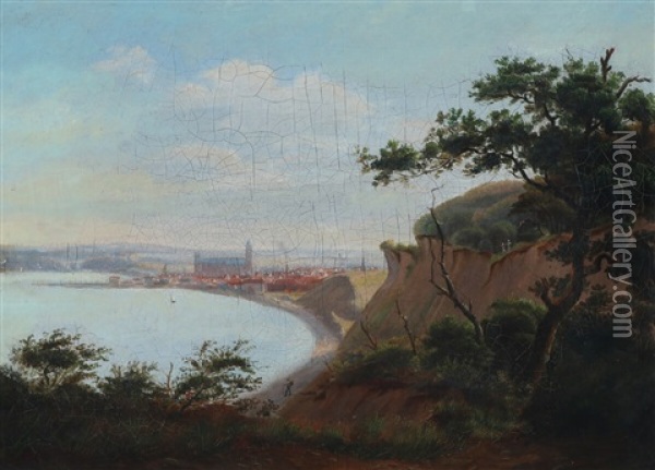 Scenery At Risskov Oil Painting - Peder Holm