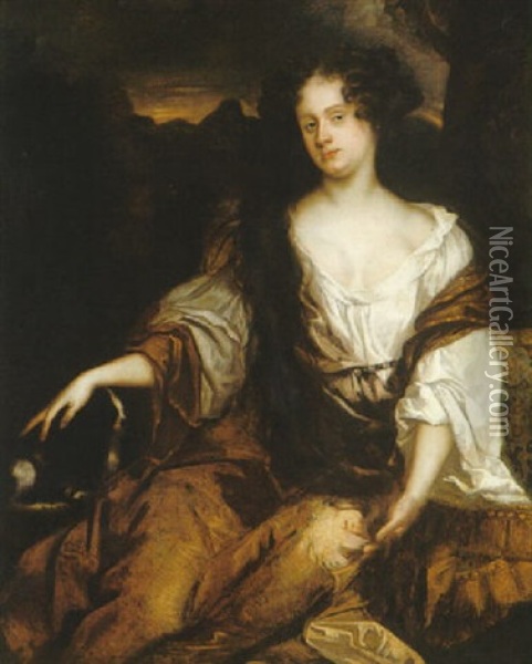 Portrait Of Lady Penelope Berrenger Oil Painting - Henry Anderton