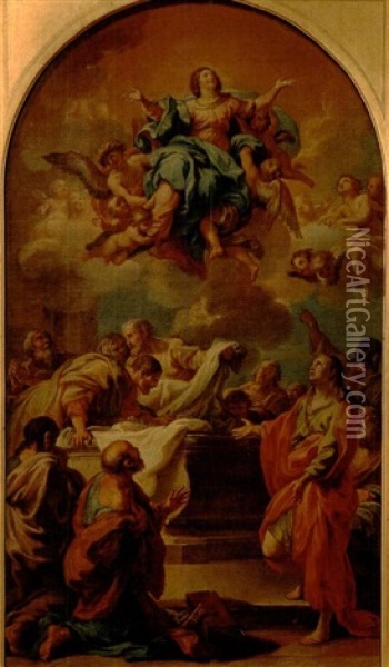 L'assomption De La Vierge Oil Painting - Jean-baptiste Jouvenet