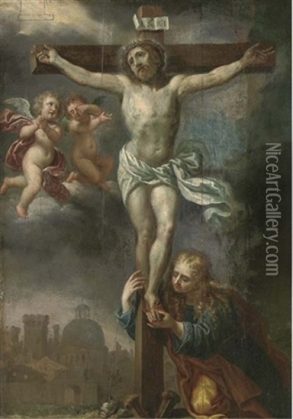 The Crucifixion Oil Painting - Caspar de Crayer