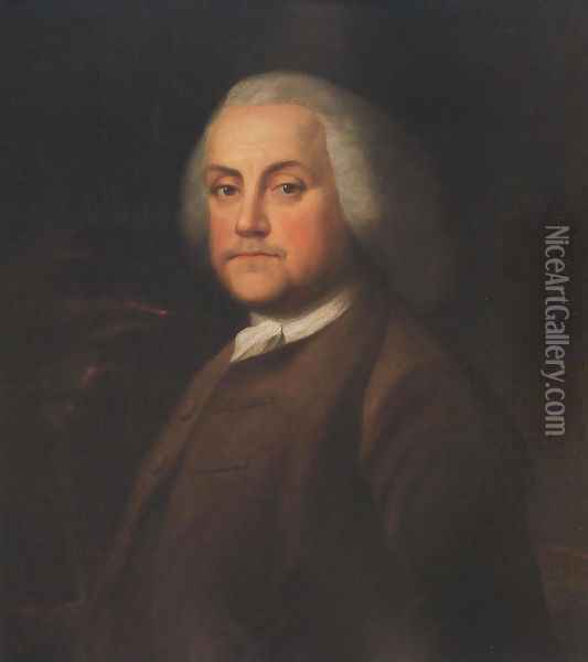 Benjamin Franklin 1759 Oil Painting - Benjamin Wilson