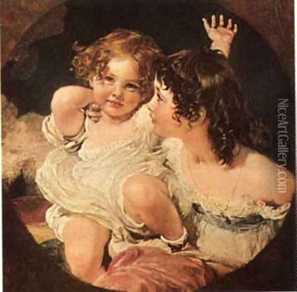 Calmady Children Oil Painting - Sir Thomas Lawrence