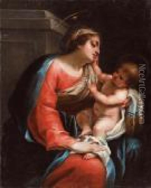 Madonna Col Bambino Oil Painting - Stefano Maria Legnani