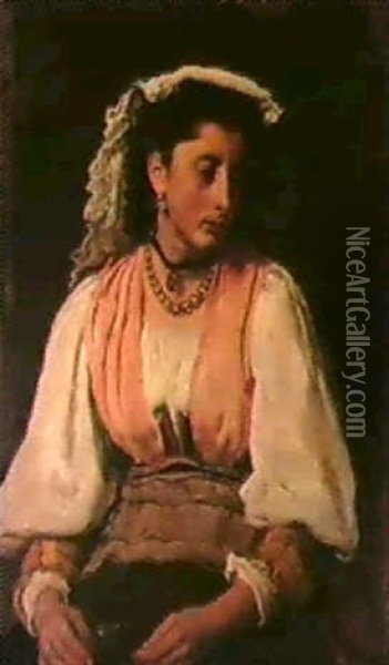 Pippa Also Known As An Italian Girl Oil Painting - John Everett Millais