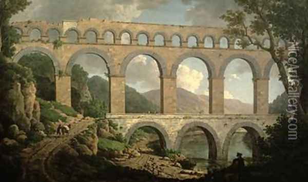 Pont du Gard Nimes Oil Painting - William Marlow