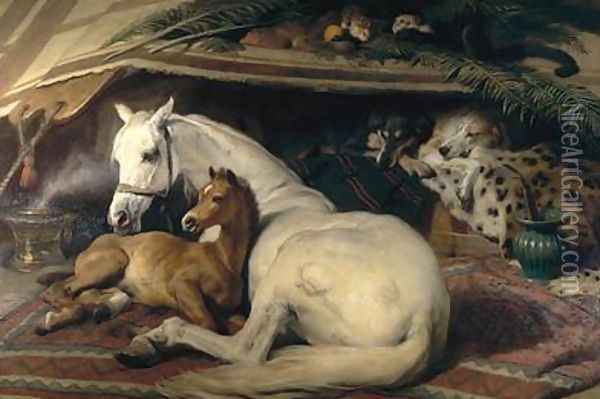 The Arab Tent Oil Painting - Sir Edwin Henry Landseer