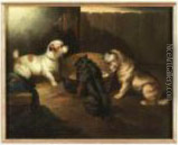 Terriers Oil Painting - Paul Jones