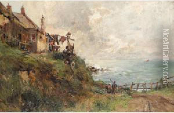 The Fisherman's Cottage Oil Painting - William Bradley Lamond