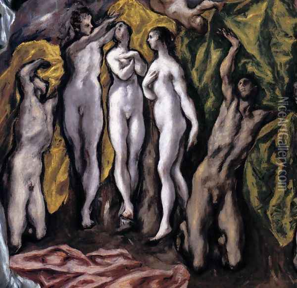 The Opening of the Fifth Seal (detail 2) 1608-14 Oil Painting - El Greco (Domenikos Theotokopoulos)