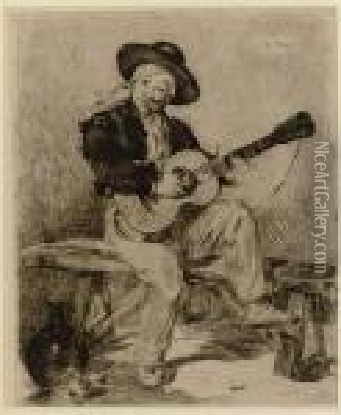 Le Guitarero Oil Painting - Edouard Manet