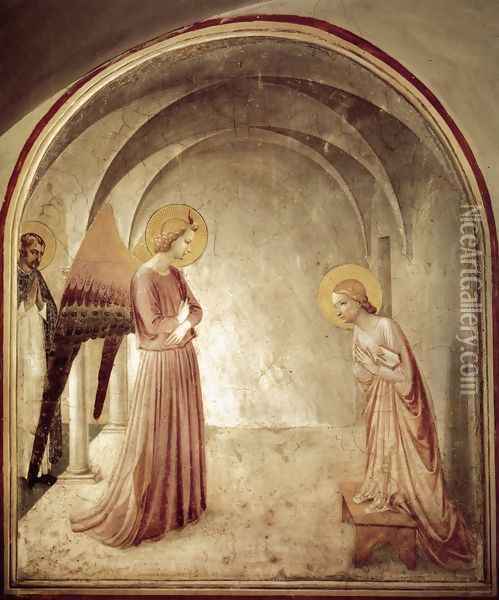Annunciation 3 Oil Painting - Giotto Di Bondone