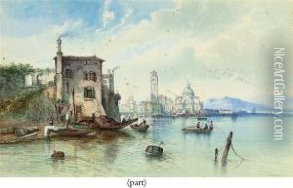 Capriccios Of The Italian Coast Oil Painting - Edwin St John