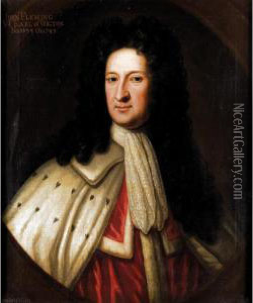 Portrait Of John Flemming, 6 Th Earl Of Wigton (1673-1743) Oil Painting - Sir John Baptist de Medina