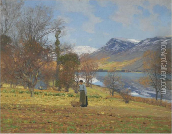Springtime, Lochgoilhead Oil Painting - George Houston