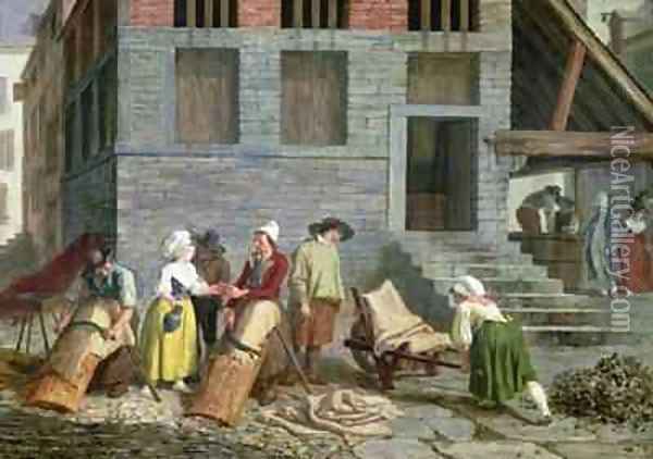 The Tannery Oil Painting - Leonard Defrance